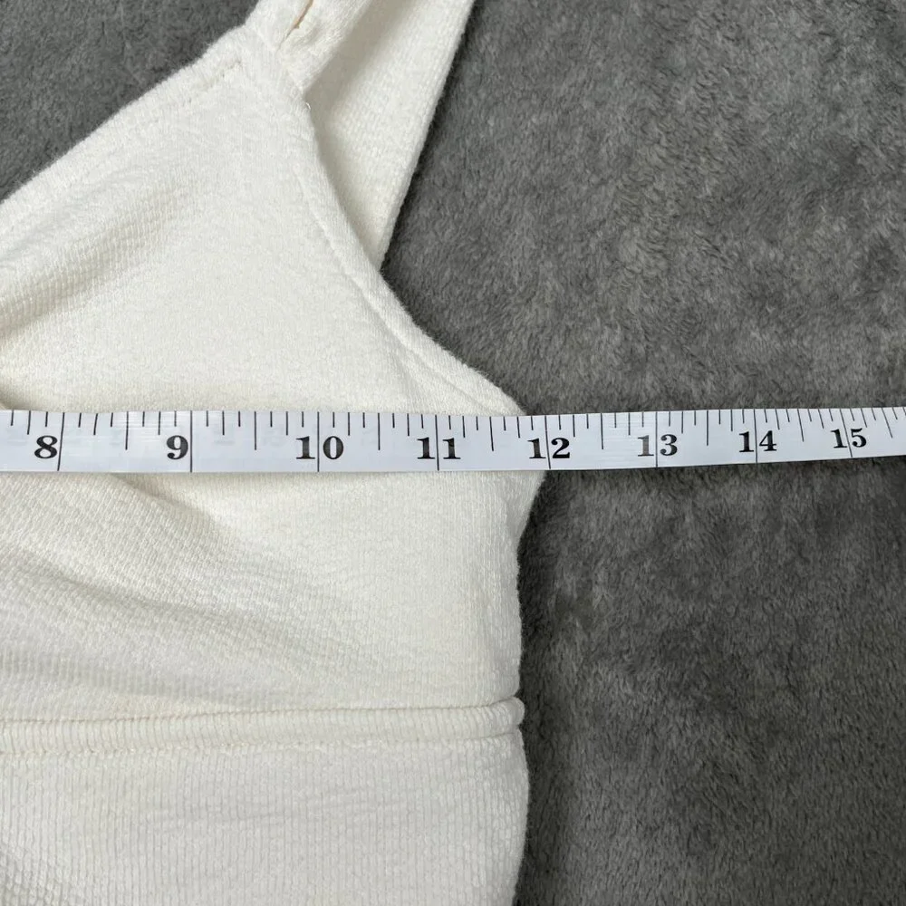 Madewell Knot Front Cutout Crop Tank Women’s S Lighthouse Sweetheart Minimalist - Picture 5 of 7